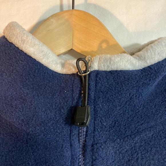 MOUNTAIN RIDGE MENS CLIMATE EQUIPMENT FLEECE PULLOVER JACKET NAVY BLUE SIZE MED - Picture 6 of 10